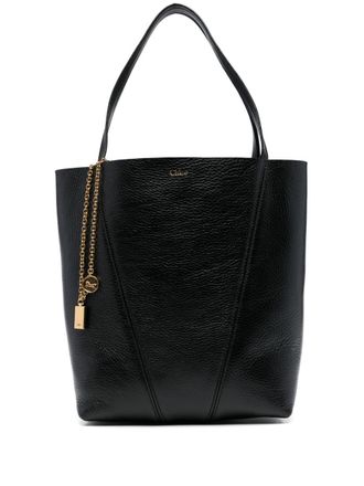 Chlo&eacute; Womens Spin Tote Bag In Grained Leather