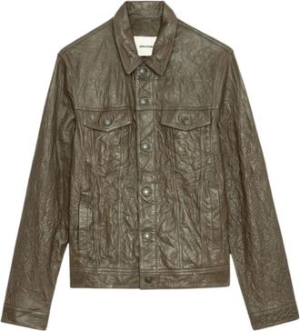 Zadig&Voltaire Heren, Jassen, Bruin, Maat: L Leer