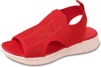 Generic Womens Shoes Water Shoes Sliders S ALS Womens UK The Open Toed Socks Have A Hollow Structure are Made of Knitted Mesh Fabric with A Thick Sole, Suitab