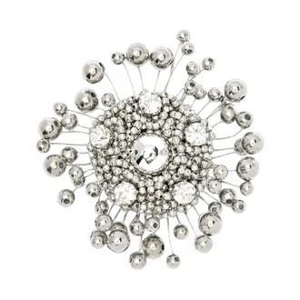 N&deg;21 Broche con motivo floral - Accessories - Mujer - Gris - ONE SIZE