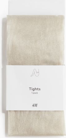 H&M Glitzernde Strumpfhose - Hellbeige