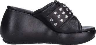 Casadei Met Hak Zwart - Dames - Sleehakken - Zwart - 37 EU - Leer - Schoenen