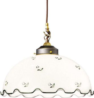 Kolarz Kolarz Nonna - L&aacute;mpara Colgante De C&uacute;pula De Vidrio Estilo Caba&ntilde;a, Lat&oacute;n Envejecido Mate, 1x E27