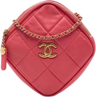 Chanel Pre-owned Vintage Mini Crossbody Bag - Dames - Vintage Mini Tas - Roze - ONE Size - Leer - Vintage