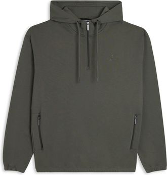 Freddy Felpa con mezza zip e cappuccio regolabile