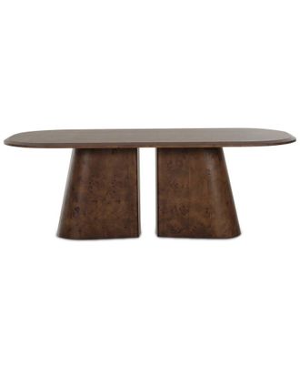 TOV Furniture Tov Furniture Gladyss Brown Burl Oval 87 Dining Table