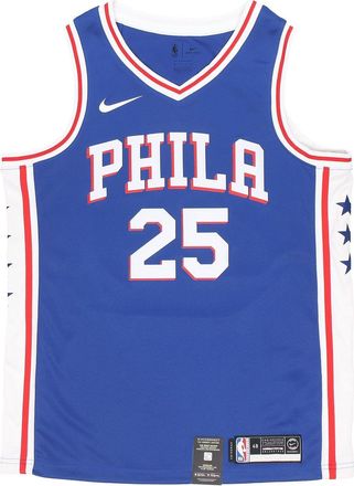 Nike NBA Jersey Icon Edition Swingman Fan Edition Philadelphia 76ers Simmons Basketball Vest Blue 864501-496