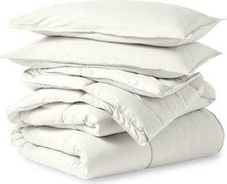 Bare Home All-Season Down Alternative Comforter Set in Cream at Nordstrom, Size California King