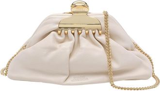 Marc Jacobs Beige The Small Claw Clip Clutch