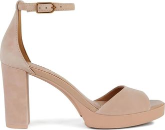 Geox 85 mm Walk Pleasure sandalen met plateauzool - Beige