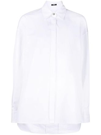 Versace button-up cotton shirt - women - Cotton - 42 - White