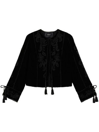 Twin-Set Fluwelen jack - Zwart