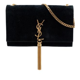 Saint Laurent Pre-owned Saint Laurent Medium Suede Monogram Kate Tassel Crossbody Ladies TLFD5T4SDAKV19B6