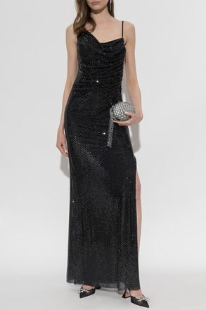 Self Portrait Dress With Shimmering Sequins, Womens, Black