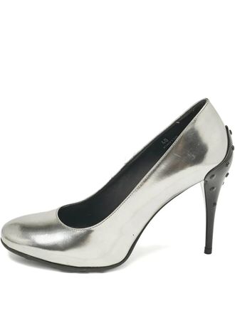 Tod's pre-owned 120mm leather pumps - Silver
