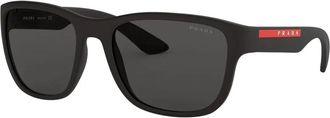 Prada Ps 01Us Dg 05S0 Zonnebril - unisex - Zonnebrillen - Zwart - 59 MM - Nylon - Accessoires