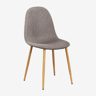 Sklum Sklum - Pack De 4 Sillas De Comedor Glamm Madera Natural