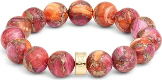 Nest Beaded Stretch Bracelet in Pink at Nordstrom
