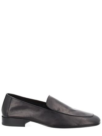 Dries Van Noten Neutrals Polished Smooth Finish Leather Loafers