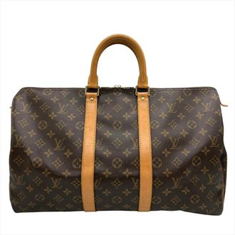 Louis Vuitton Brown Monogram Canvas Boston Bag (Pre-Owned)