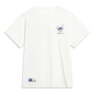 Li-Ning (WMNS) Li-Ning x Disney Stitch Graphic T-shirt Creamy White AHST500-1
