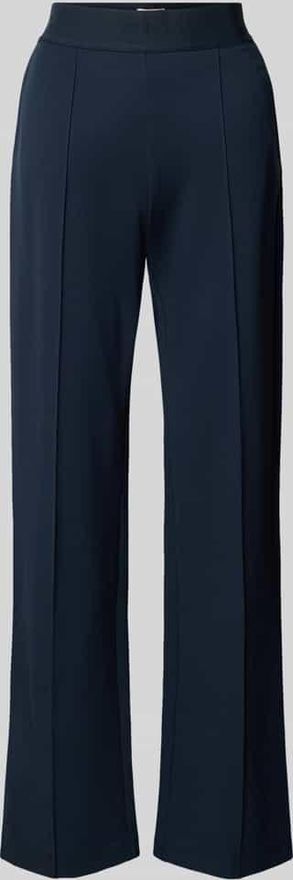 Stoffhose mit elastischem Bund in Dunkelblau, Gr&ouml;&szlig;e 34