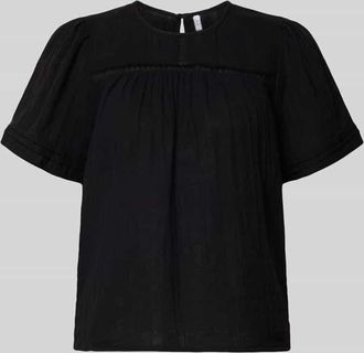 Pieces Relaxed Fit Bluse aus reiner Baumwolle Modell SIKKA in Black, Gr&ouml;&szlig;e XS