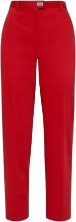 Ferragamo Womens Ankle-Length Trousers In Red
