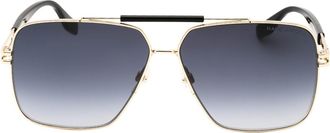 Marc Jacobs donkergrijze SF gouden zonnebril met lens