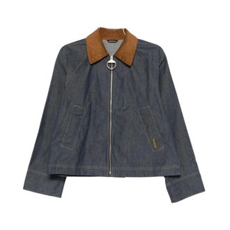 Barbour Denim Jackets, female, Blue, Size: M Freckleton Denim Jacket