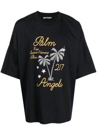 Palm Angels Katoenen sweater - Zwart