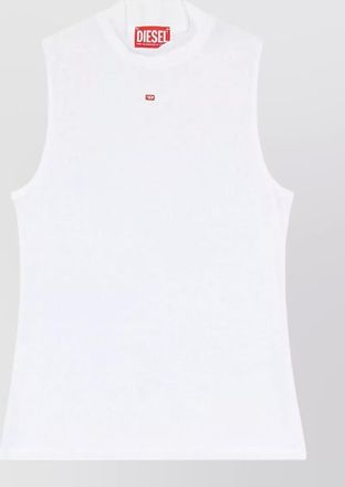 Diesel ribbed mock neck sleeveless tank top