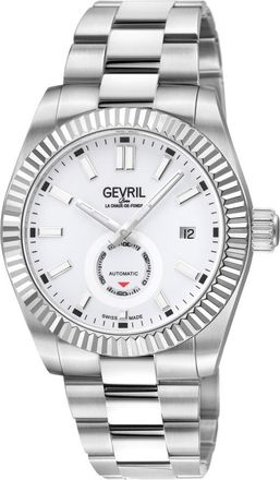 Gevril Group West Village Automatic White Dial Mens Watch 48983B