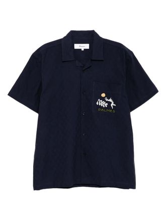 Palmes Garden overhemd - Blauw