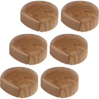 OEM 6 Topes De Puerta - Topes De Puerta De Madera Autoadhesivos Para Suelos Y Parquet - Tope De Puerta Autoadhesivo - Tope De Puerta (roble) - Crezuo