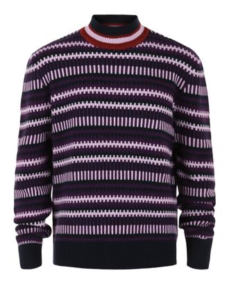 Ferragamo Striped Cashmere-Blend Sweater