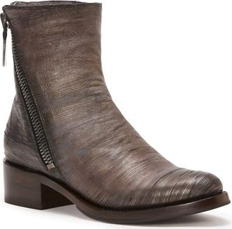 Frye Womens Demi Zip Bootie In Pewter