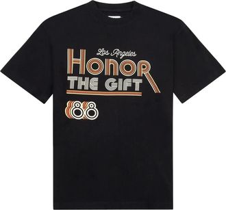 Honor The Gift Retro Honor T-shirt - Zwart