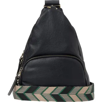 Urban Originals Anything Goes Vegan Leather Sling Bag in Black at Nordstrom