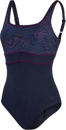 Speedo Dames/Dames Eclips E&eacute;ndelig Zwempak (Zwart/Paars)