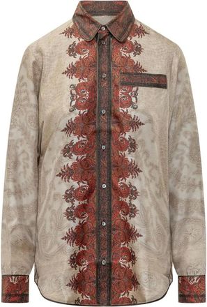 Pierre-Louis Mascia Aloe Longsleeve Shirt - Dames - Overhemden - Veelkleurig - L - Overhemden
