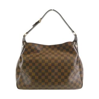 Louis Vuitton Pre-owned Shoulder Bags, female, Brown, Size: ONE SIZE Pre-owned Damier Reggia Shoulder Bag