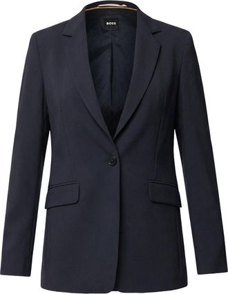 HUGO BOSS Womens Jocaluah Suit Jacket in Dark Blue - Size 18 UK