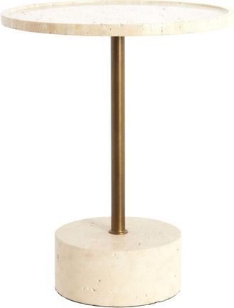 Light & Living Mesa Auxiliar Light & Living Civita De Piedra Travertino Arena