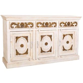 Wanderlust Deco Aparador De Madera Marr&oacute;n 153x41x90