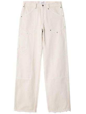 Re/Done mid-rise straight-leg jeans - White