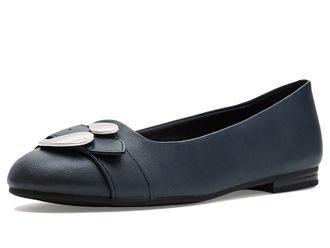 Aerosoles Paradise Womens Flat Shoes Navy : 9.5 B - Medium, Faux Leather