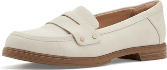 Dr. Scholls Hello Loafer Womens Flat Shoes Oyster Grey : 6.5 M, Faux Leather