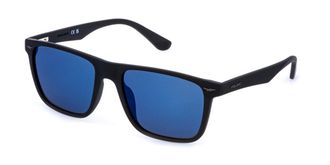 Police SPLE02 GATOR 2 U28B Mens Sunglasses Black Size 57