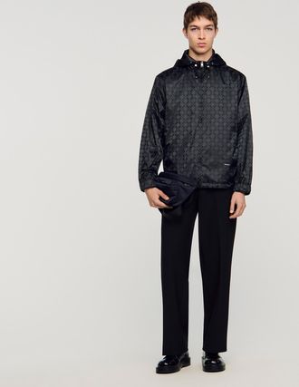 Sandro Square Cross nylon jacket